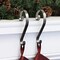 Haute Decor Stocking Scrolls� Stocking Hanger - 2 Pack Holly Embossed (Pewter) - Hang Christmas Stockings from mantels of All Shapes and Sizes